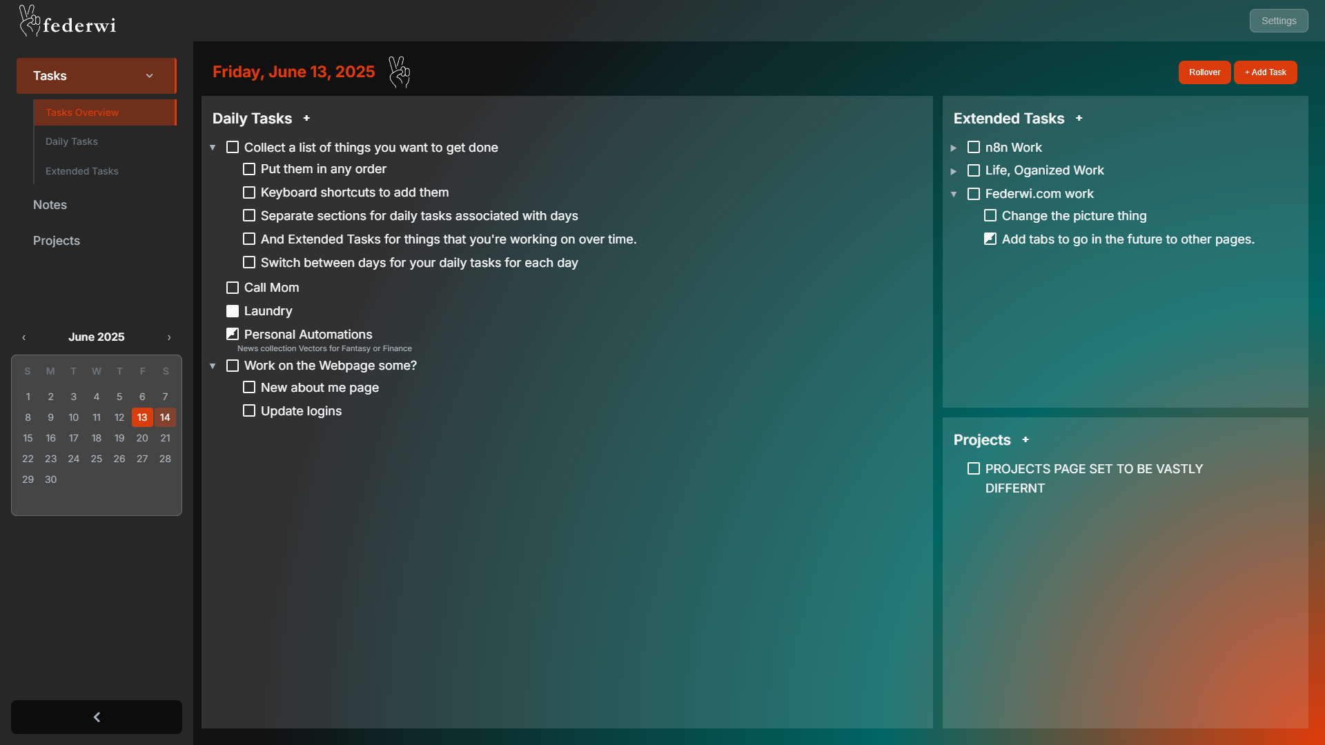 Life, Organized Screenshot
